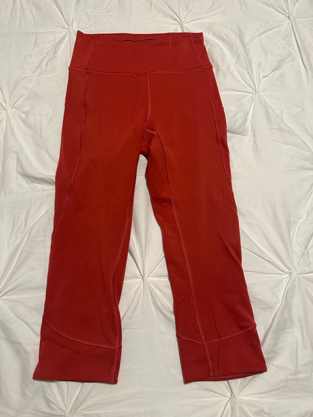 lululemon athletica Red Cropped Leggings